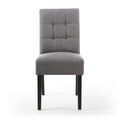 Moseley Linen Effect Steel Grey in Black Legs - Blythe Living