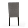 Moseley Linen Effect Steel Grey in Black Legs - Blythe Living