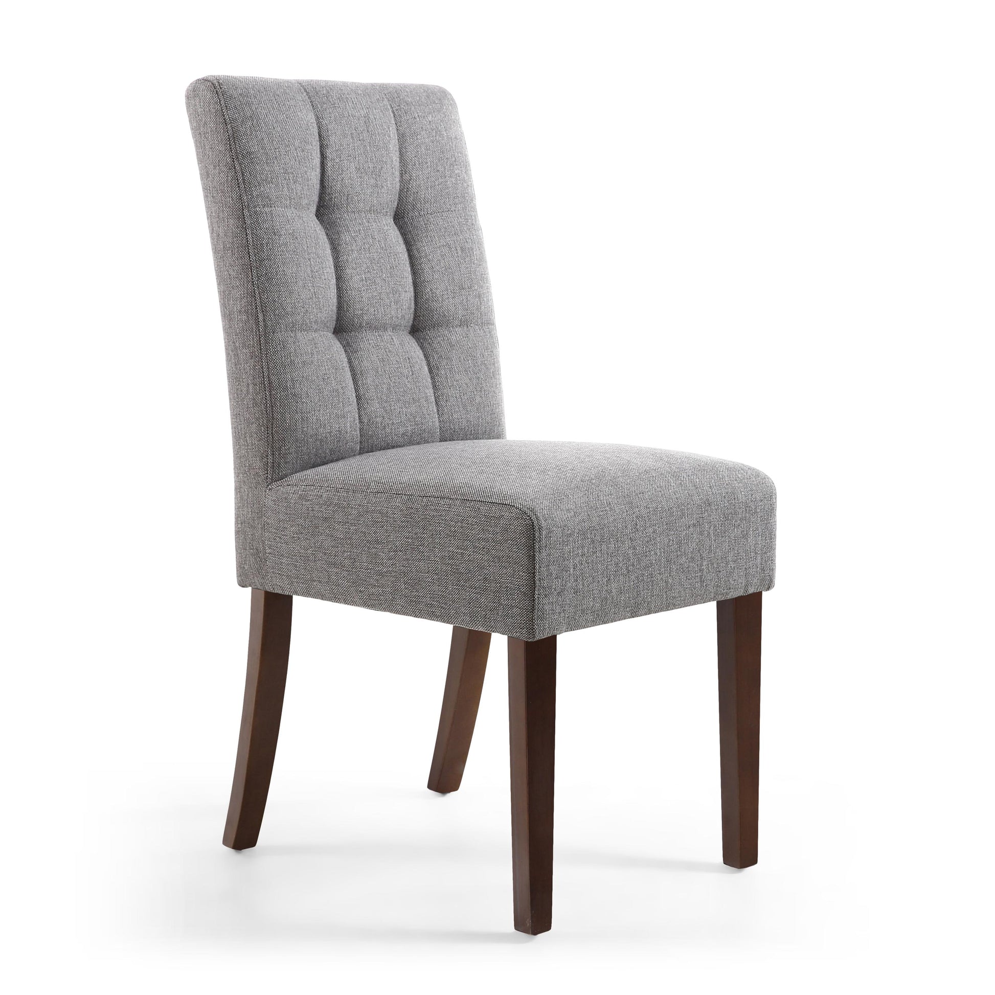 Moseley Linen Effect Steel Grey in Black Legs - Blythe Living
