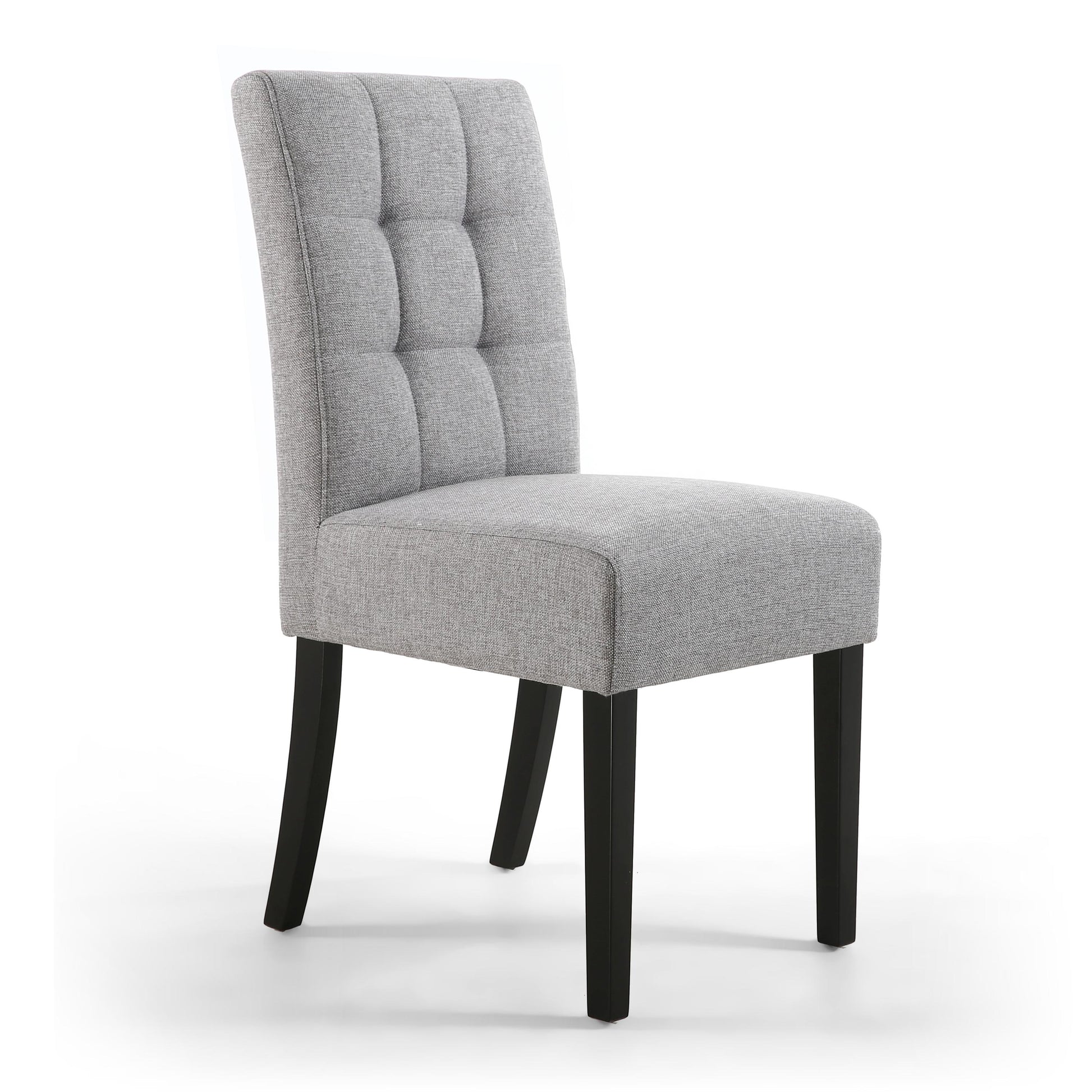 Moseley Linen Effect Silver Grey in Black Legs - Blythe Living