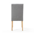 Moseley Linen Effect Silver Grey in Natural Legs - Blythe Living
