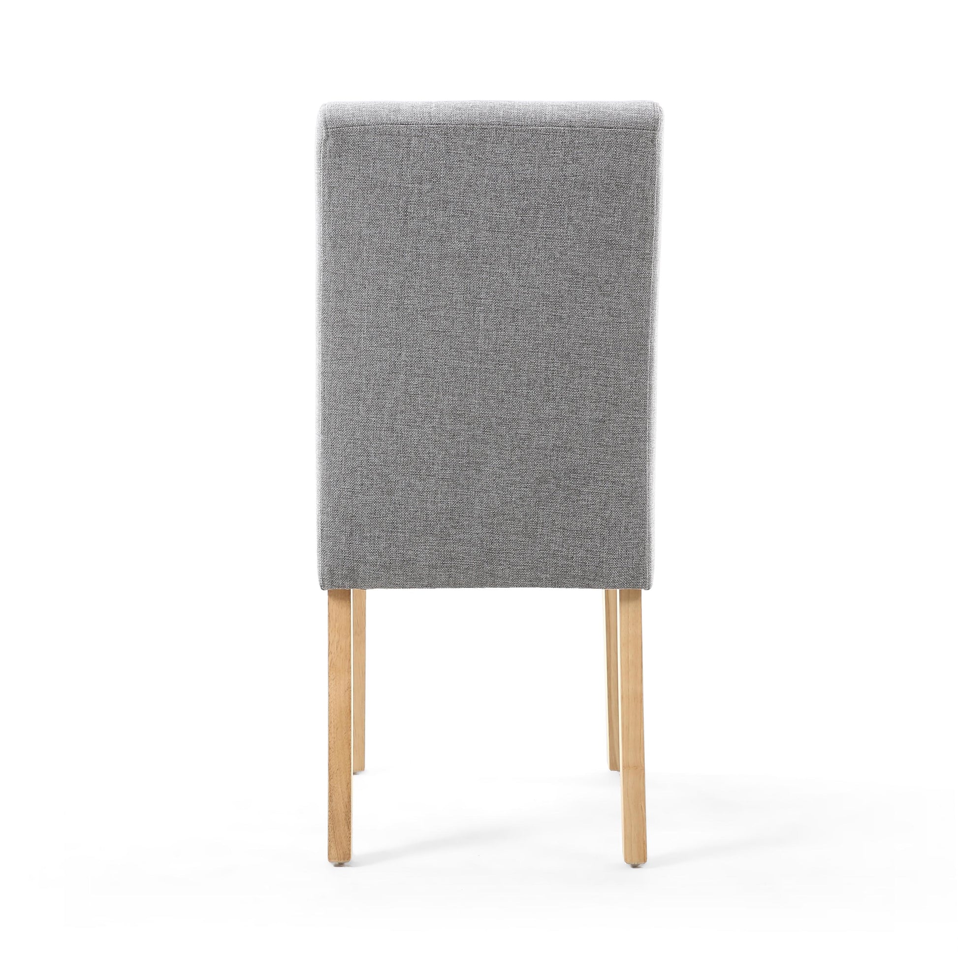 Moseley Linen Effect Silver Grey in Natural Legs - Blythe Living