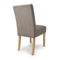 Moseley Flax Effect Light Brown Dining Chair in Natural Legs - Blythe Living