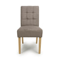 Moseley Flax Effect Light Brown Dining Chair in Natural Legs - Blythe Living