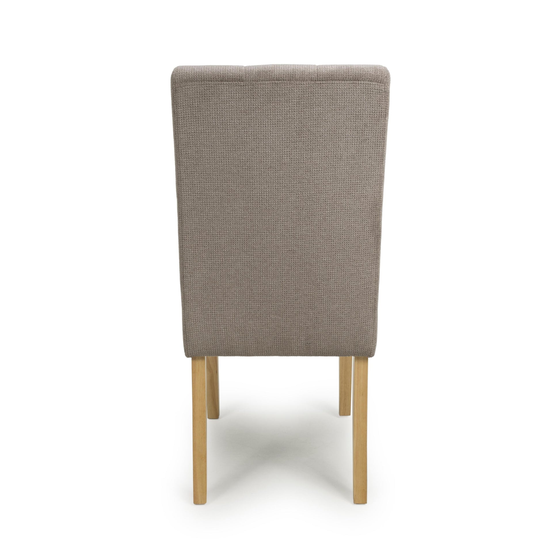 Moseley Flax Effect Light Brown Dining Chair in Natural Legs - Blythe Living