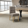 Moseley Flax Effect Light Brown Dining Chair in Natural Legs - Blythe Living