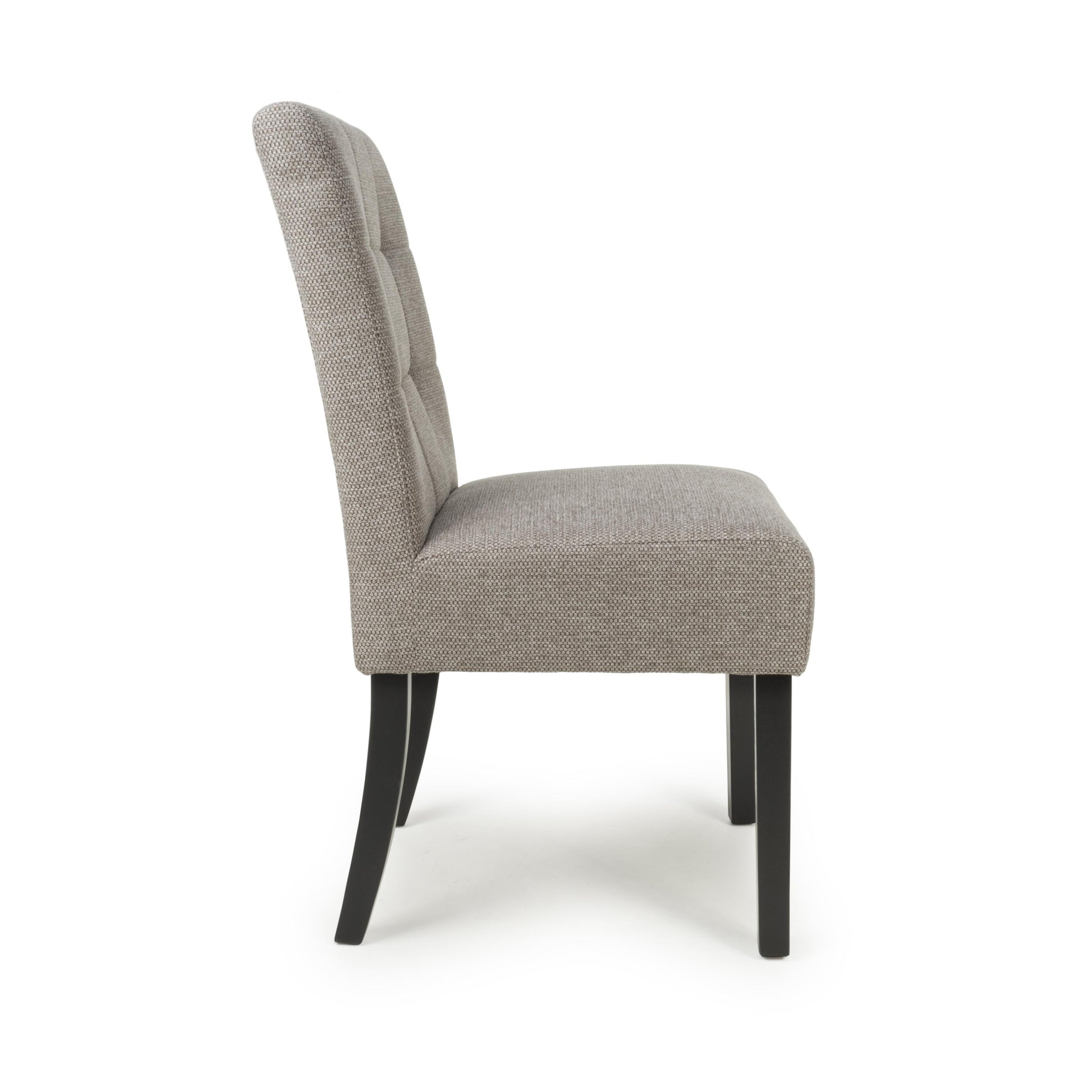 Moseley Weave Mocha Dining Chair in Black Legs - Blythe Living