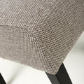 Moseley Weave Mocha Dining Chair in Black Legs - Blythe Living