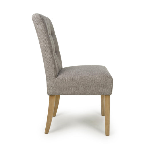 Moseley Weave Mocha Dining Chair in Natural Legs - Blythe Living