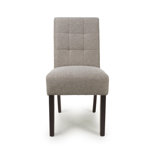 Moseley Weave Mocha Dining Chair in Walnut Legs - Blythe Living
