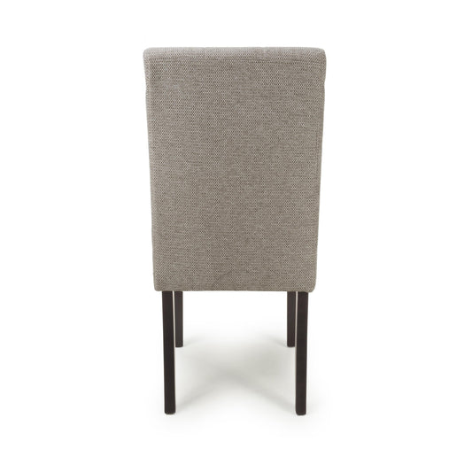 Moseley Weave Mocha Dining Chair in Walnut Legs - Blythe Living