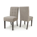Moseley Weave Mocha Dining Chair in Walnut Legs - Blythe Living