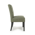 Moseley Weave Green Dining Chair in Black Legs - Blythe Living