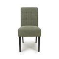 Moseley Weave Green Dining Chair in Black Legs - Blythe Living