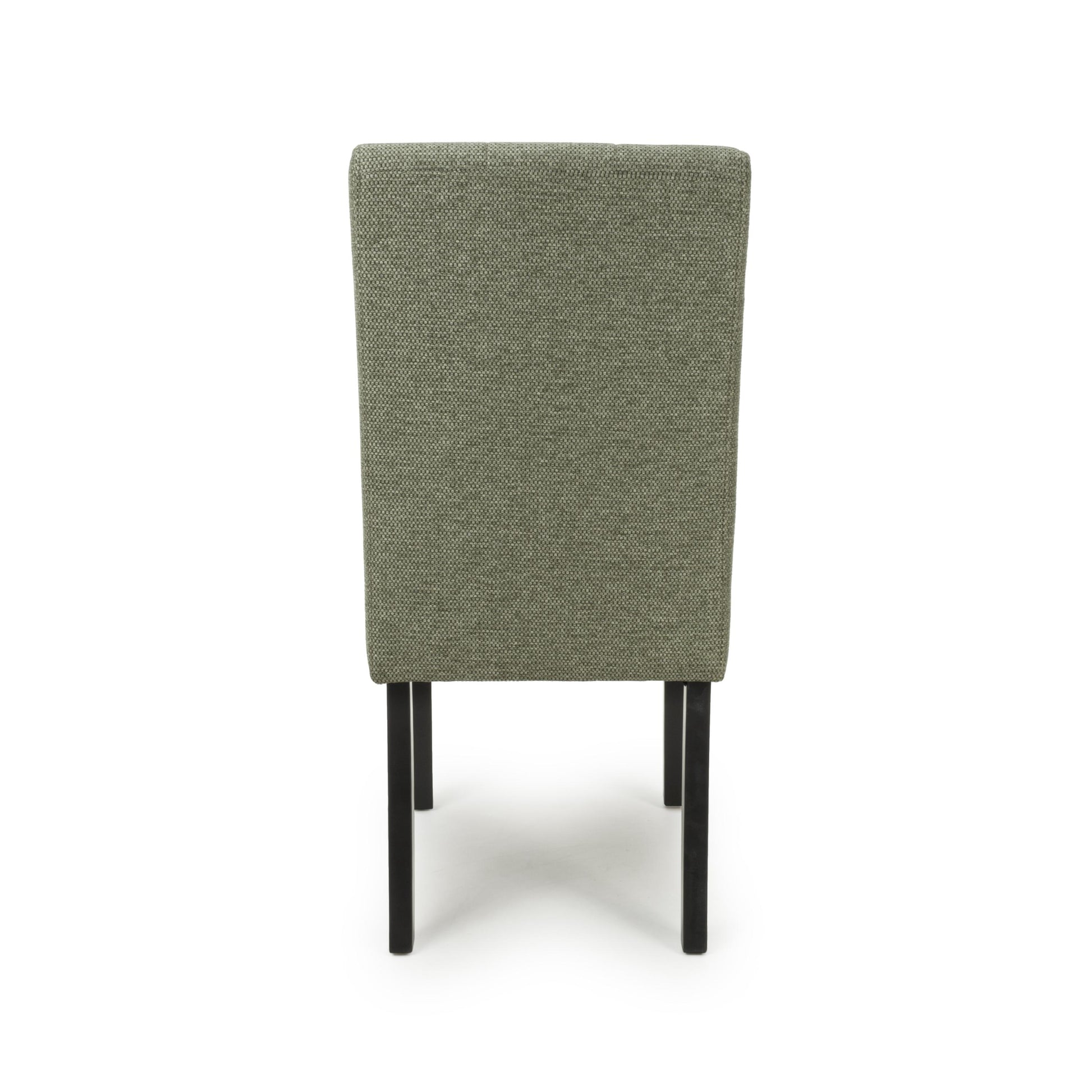 Moseley Weave Green Dining Chair in Black Legs - Blythe Living