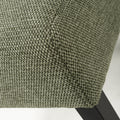Moseley Weave Green Dining Chair in Black Legs - Blythe Living