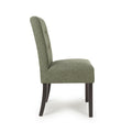 Moseley Weave Green Dining Chair in Walnut Legs - Blythe Living