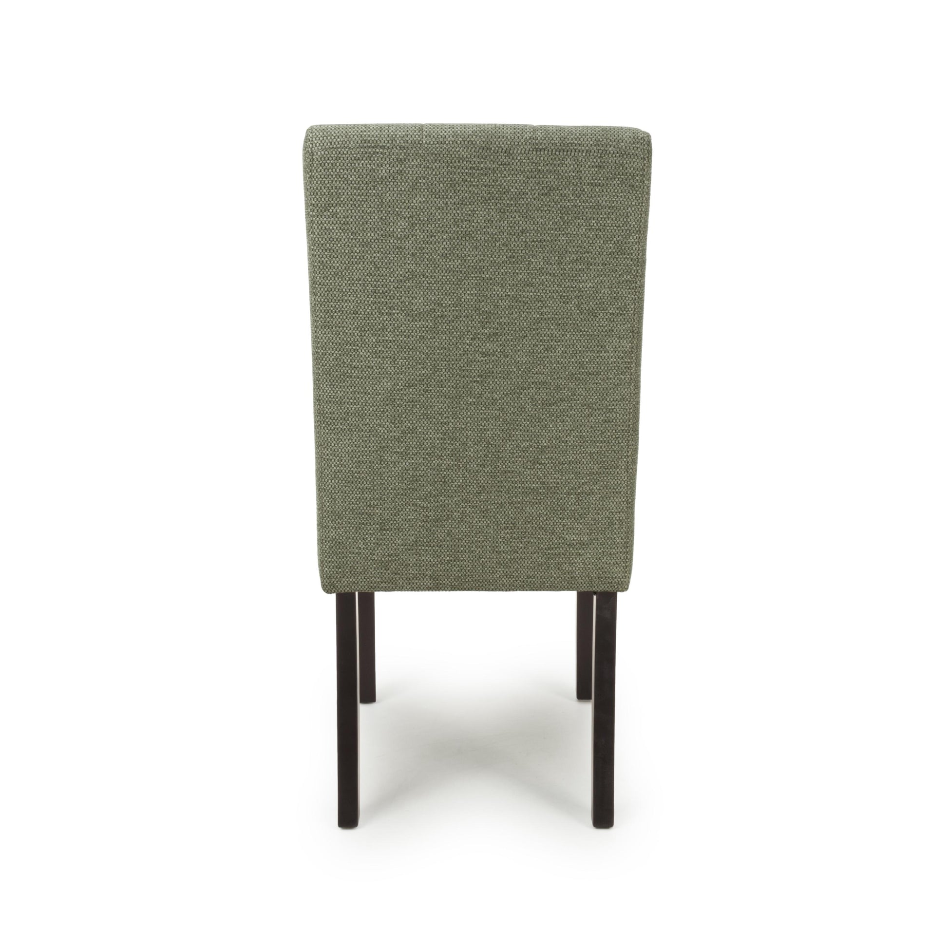 Moseley Weave Green Dining Chair in Walnut Legs - Blythe Living