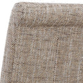 Karta Scroll Back Tweed Oatmeal Dining Chair - Blythe Living