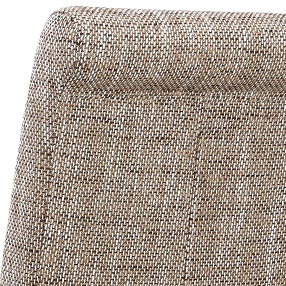 Karta Scroll Back Tweed Oatmeal Dining Chair - Blythe Living