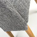 Karta Scroll Back Tweed Grey Dining Chair - Blythe Living