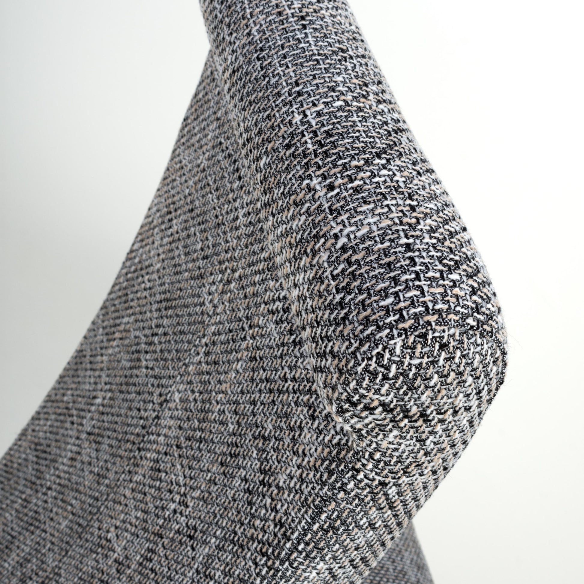 Karta Scroll Back Tweed Grey Dining Chair - Blythe Living