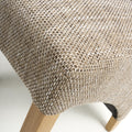 Baxter Wave Back Tweed Oatmeal Dining Chair - Blythe Living