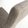 Baxter Wave Back Tweed Oatmeal Dining Chair - Blythe Living