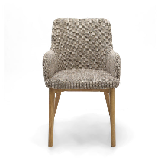 Sidcup Tweed Oatmeal Dining Chair - Blythe Living