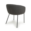Lola Boucle Grey Dining Chair - Blythe Living