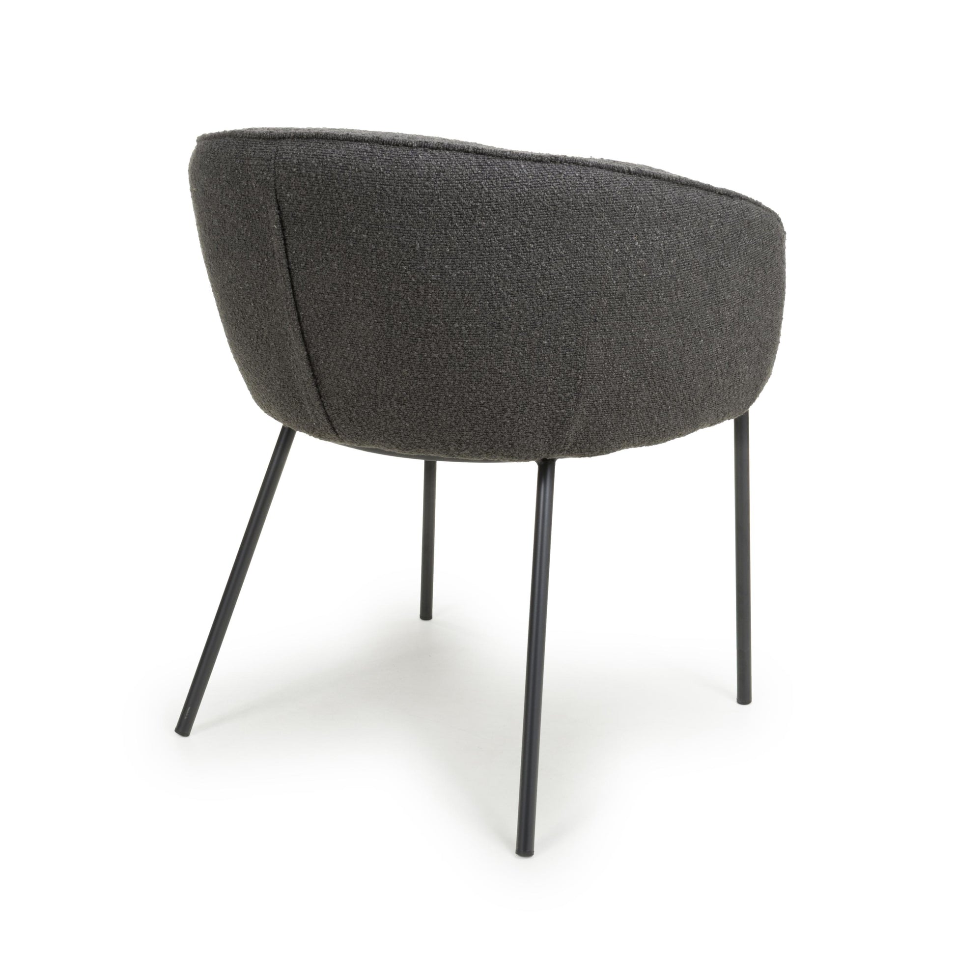 Lola Boucle Grey Dining Chair - Blythe Living