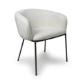 Lola Boucle White Dining Chair - Blythe Living