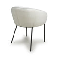 Lola Boucle White Dining Chair - Blythe Living