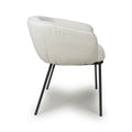 Lola Boucle White Dining Chair - Blythe Living
