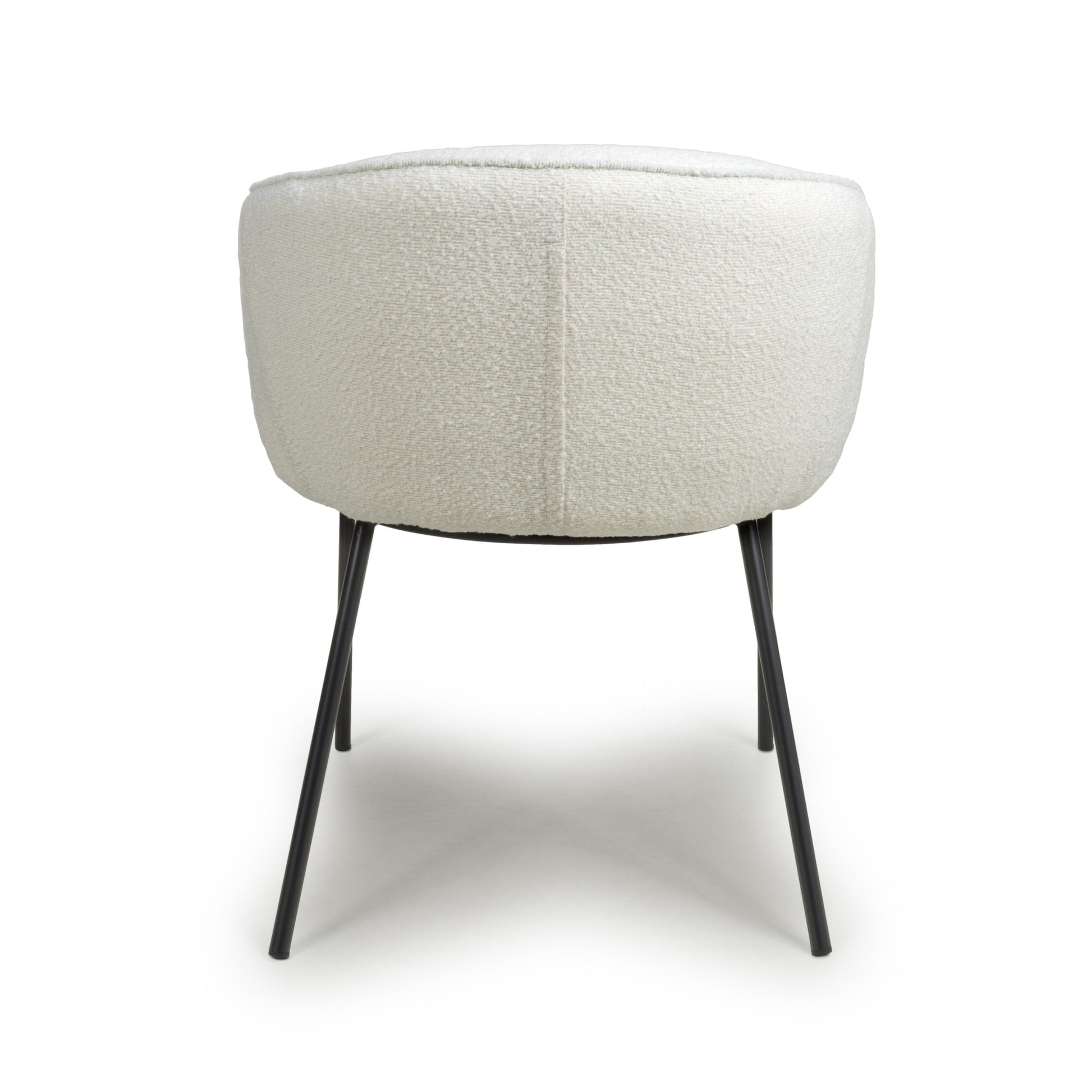 Lola Boucle White Dining Chair - Blythe Living