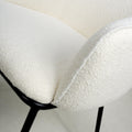 Lola Boucle White Dining Chair - Blythe Living