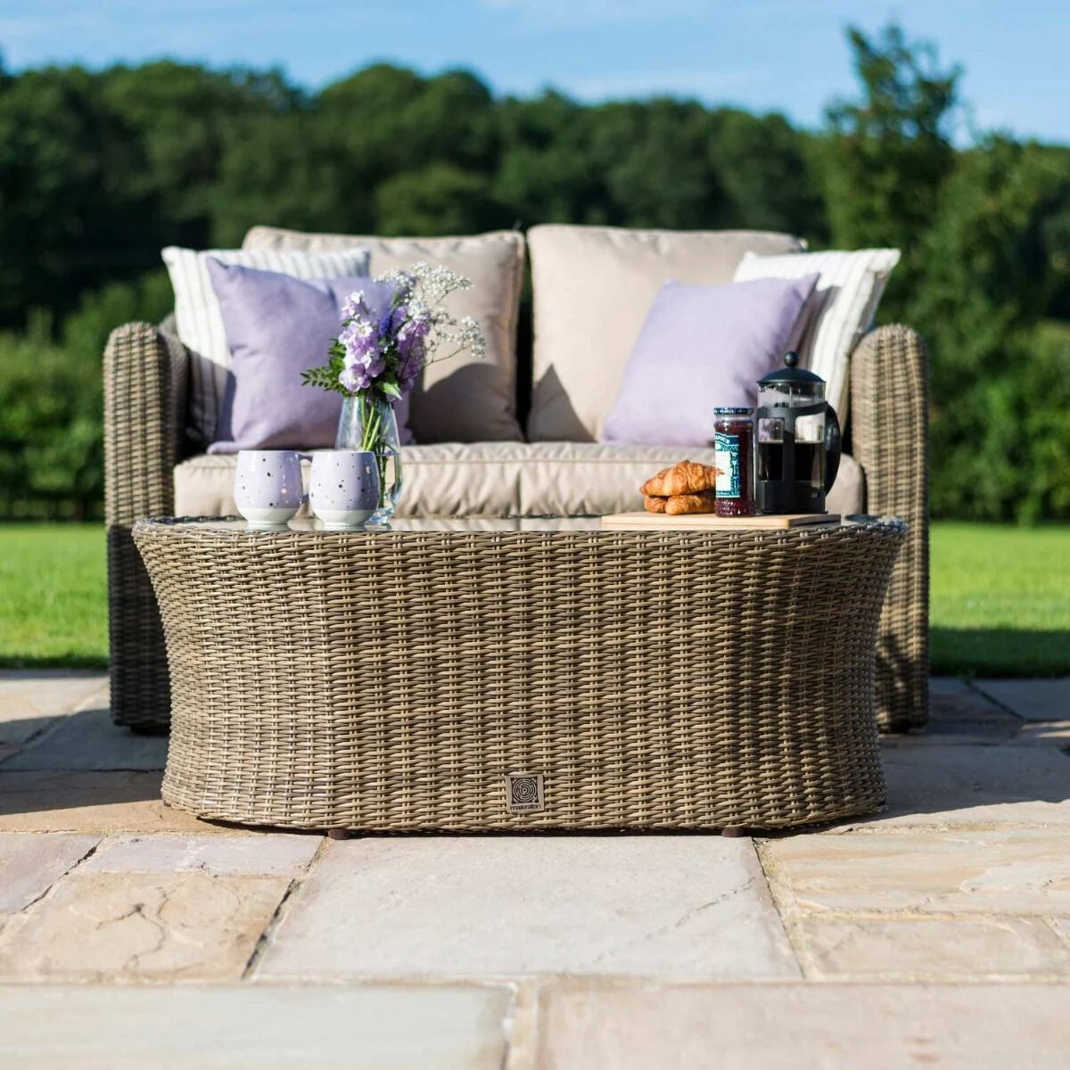 Maze - Winchester 2 Seat Rattan Sofa Set - Blythe Living