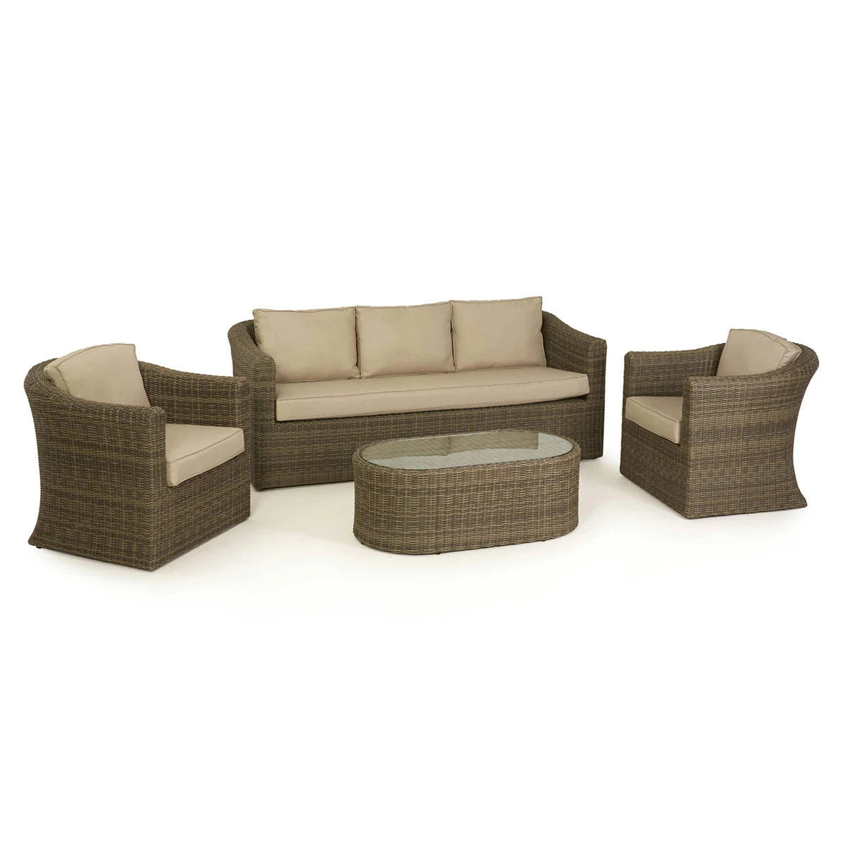 Maze - Winchester 3 Seat Rattan Sofa Set - Blythe Living