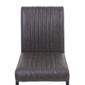 Archer Cantilever Leather Effect Grey Dining Chair - Blythe Living