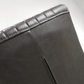 Archer Cantilever Leather Effect Grey Dining Chair - Blythe Living