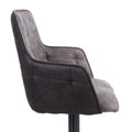 Orion Suede Effect Light Grey Bar Stool - Blythe Living