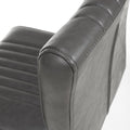 Archer Cantilever Leather Effect Grey Bar Chair - Blythe Living