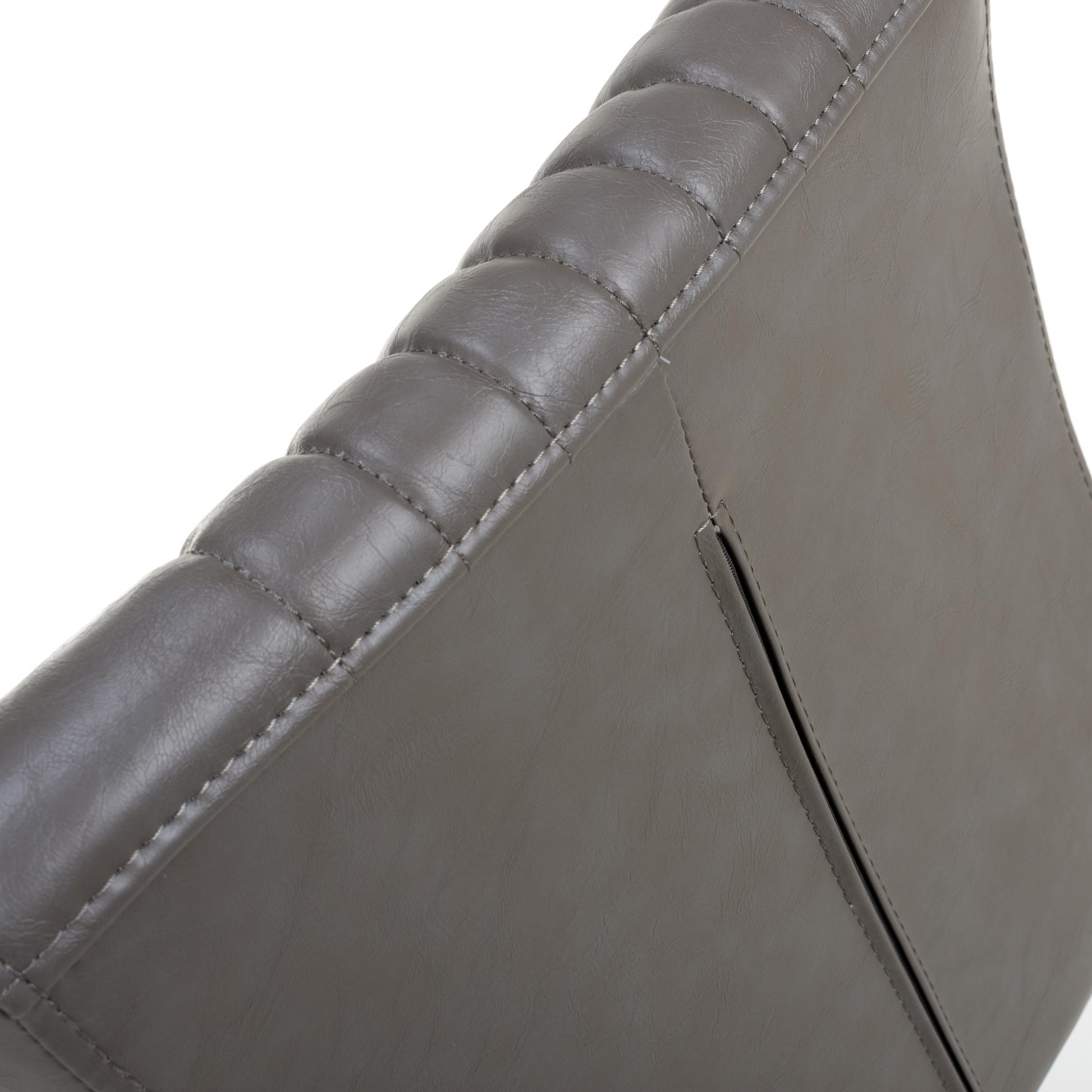 Archer Cantilever Leather Effect Grey Bar Chair - Blythe Living