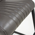Archer Cantilever Leather Effect Grey Bar Chair - Blythe Living