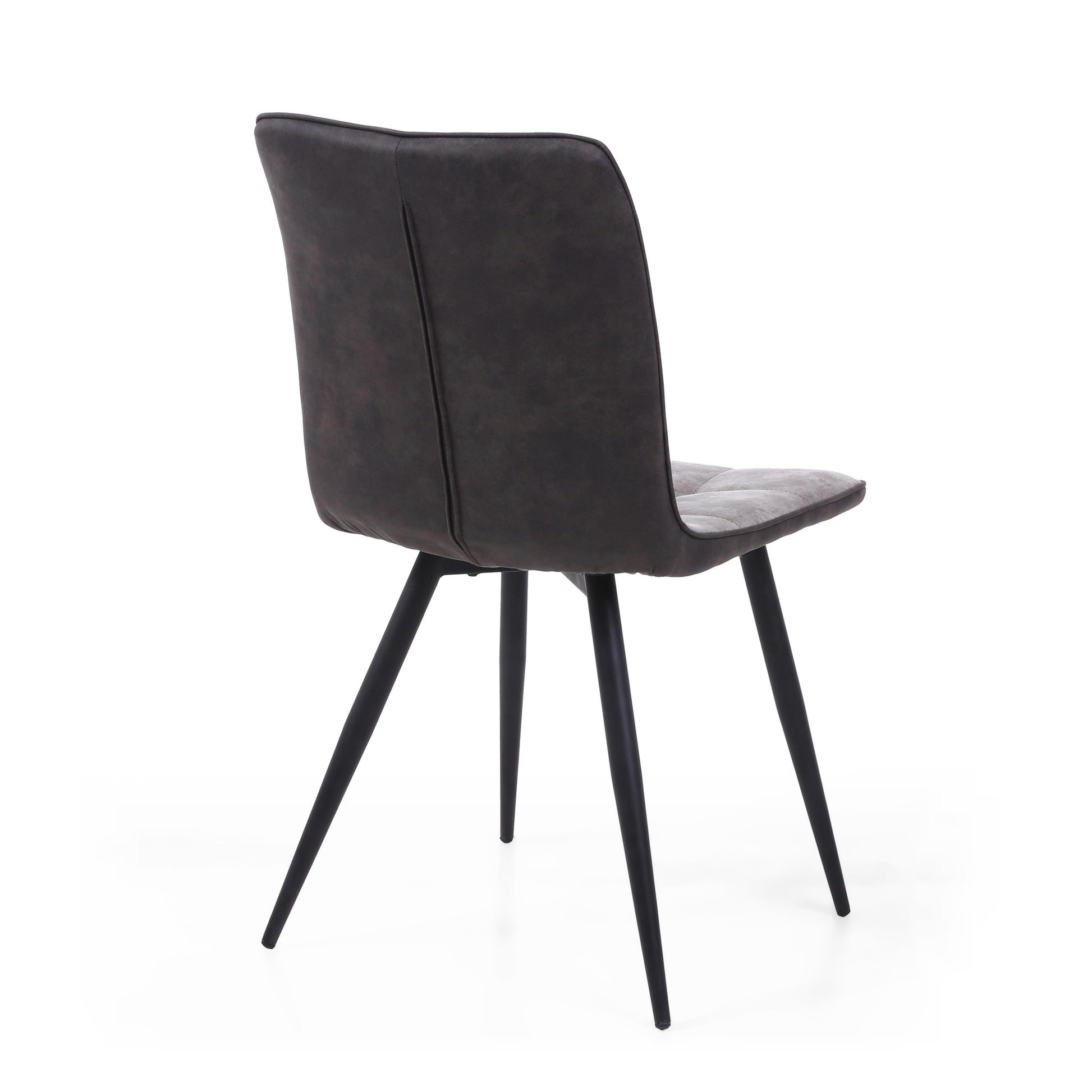 Rodeo Suede Effect Light Grey Dining Chair - Blythe Living