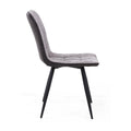 Rodeo Suede Effect Light Grey Dining Chair - Blythe Living