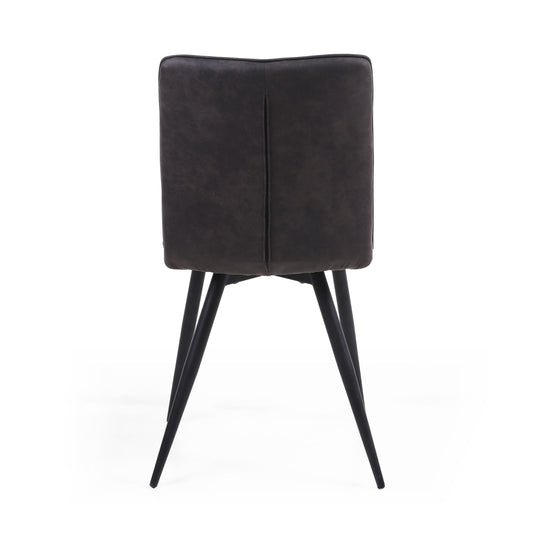 Rodeo Suede Effect Light Grey Dining Chair - Blythe Living