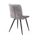 Rodeo Suede Effect Dark Grey Dining Chair - Blythe Living