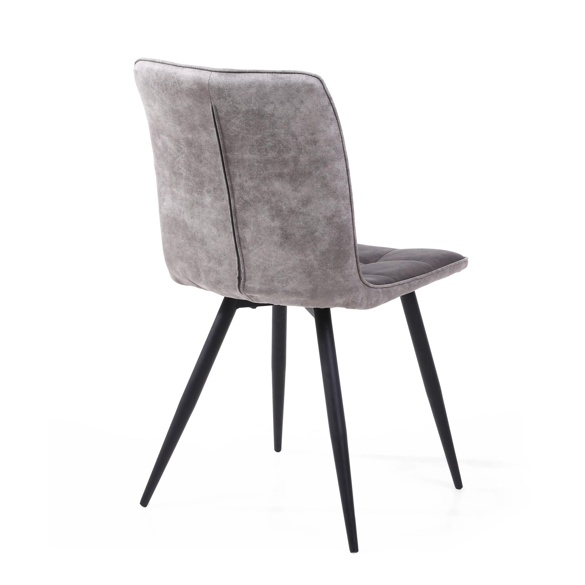 Rodeo Suede Effect Dark Grey Dining Chair - Blythe Living