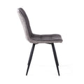 Rodeo Suede Effect Dark Grey Dining Chair - Blythe Living